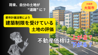【固定資産評価/大阪市】都市計画法等により建築制限を受けている土地の評価